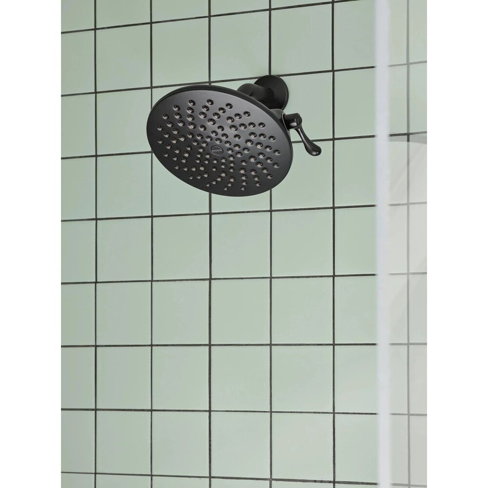 Moen S6320BL Matte Black Two-Function 8" Diameter Spray Head Rainshower open box